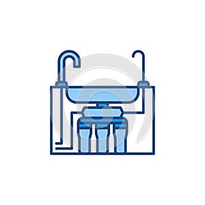 Reverse Osmosis Water System vector colored icon