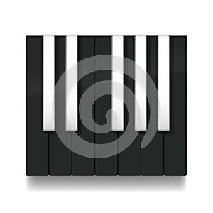 Reverse Piano Keys Inverse Black Octave
