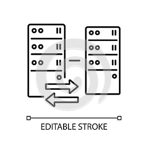 Reverse proxy linear icon