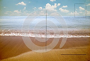 Reverse side of an old postal card with summertheme