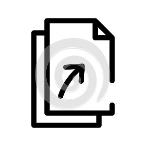 Revert Document Icon Vector Symbol Design Illustration