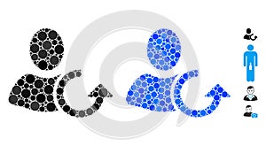 Revert User Mosaic Icon of Spheric Items