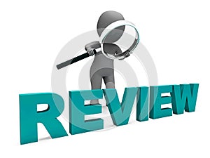 Review Character Shows Assess Reviewing Evaluate And Reviews