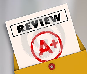 Review A Plus Report Card Great Score Rating Evaluation