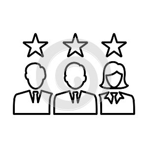 Reviewer Icon In Outline Style photo