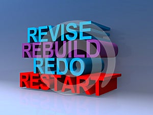 Revise rebuild redo restart on blue