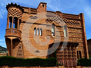 Revival architecture in Colonia GÃÂ¼ell. Spain photo