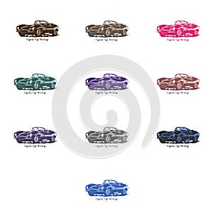 10 Revival Classic Car Vector Logo and Icon