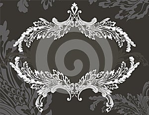 Revival ornate frame stencil photo