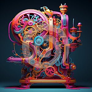 Revive-O-Matic: A Fantastical Machine of Retro-Futurism and Steampunk Aesthetics