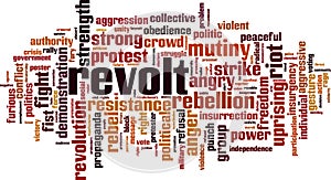 Revolt word cloud