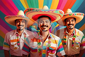   z mexiko šťastný Mexičané reklamní formát primárně určen pro použití na webových stránkách kopírovat prostor 