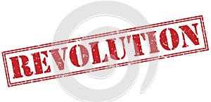 Revolution red stamp