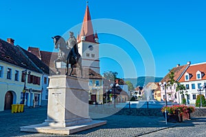 Revolution square in Cisnadie, Romania