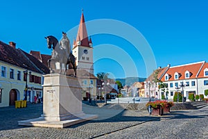 Revolution square in Cisnadie, Romania