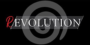 Revolution t-shirt or mug print design. Vector illustration.