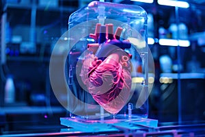 Revolutionary 3D printer creates heart organ for medical transplants using advanced technology in a laboratory