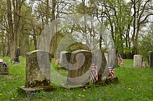 Revolutionary War commemorative headstones NYS cemetery