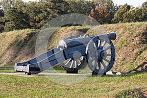 Revolutionary Era Cannon at the Yorktown Battlefield