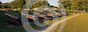 Revolutionary Era Cannons at the Yorktown Battlefield photo