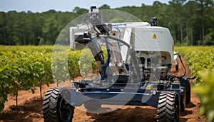 Revolutionizing agriculture automating harvest assembly with robotic machines on modern farms