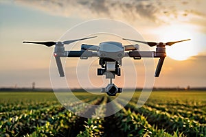 Revolutionizing Agriculture: Drone Technology Captures Stunning Farm Scenery.