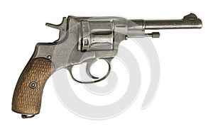 Revolver isolated on white