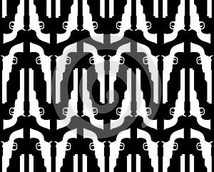Revolvers seamless pattern