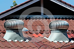 Revolving cowls eradicate downdraft in chimneys, flues and ducts