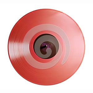 Revolving vinyl record