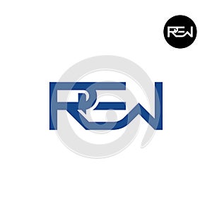 REW Logo Letter Monogram Design