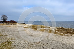 Rewa beach, a nature reserve located in Rewa village. Poland