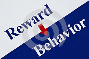 Reward Behavior system type message with arrow