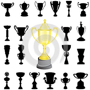 Reward cup vector photo