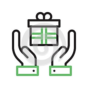 Rewarding Employees icon vector image.