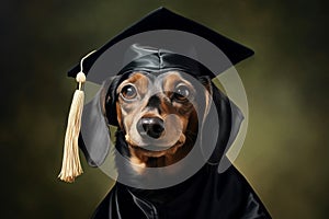 Rewarding Graduate dog school. Generate Ai