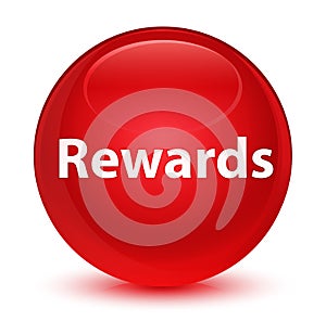Rewards glassy red round button