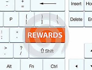Rewards orange keyboard button
