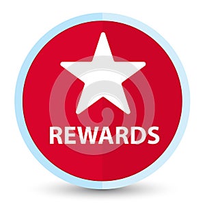 Rewards (star icon) flat prime red round button