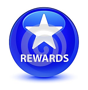Rewards (star icon) glassy blue round button