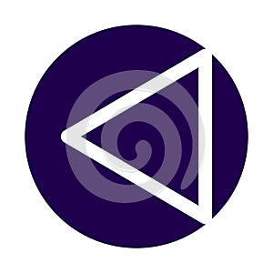 RewindLine Style vector icon which can easily modify or edit photo
