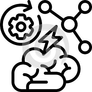 Rewire Brain Vector Icon
