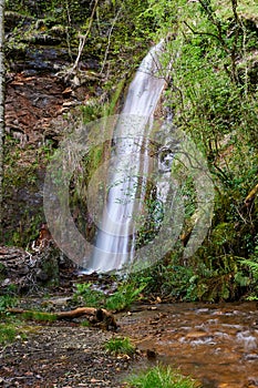 Rexio waterfall in Folgoso do Courel (or Caurel), Lugo, Spain