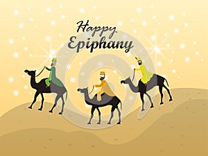 Happy Epiphany day card photo