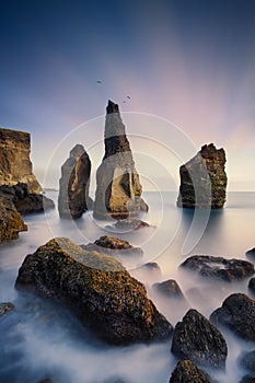 Reykjanes coastline in Iceland