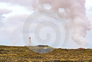 Reykjanes Lighthouse in Iceland
