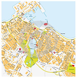 Reykjavik city map