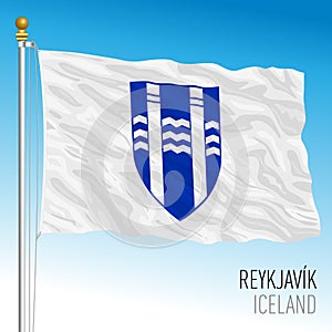 Reykjavik city pennant flag, Iceland, Europe