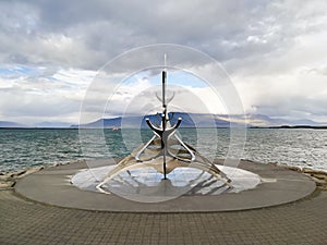 Sun voyager sculpture, Solfar. Reykjavik, Iceland