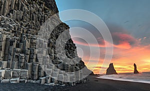 Reynisdrangar on Reynisfjara Beach